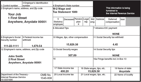 W-2 statement