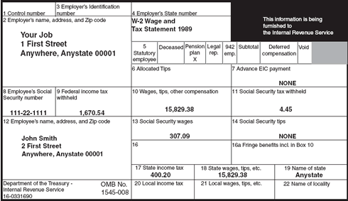 W-2 statement