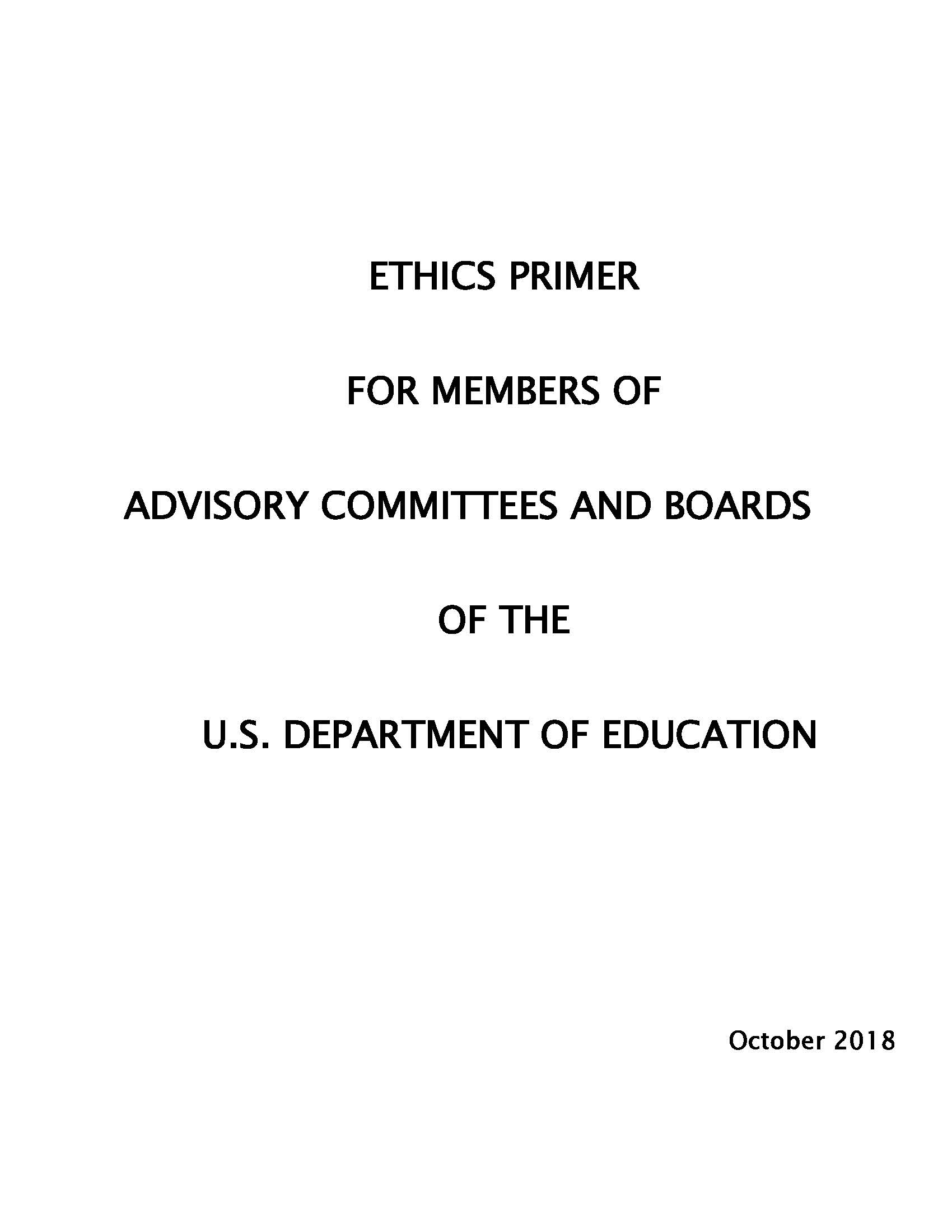 Ethics Primer