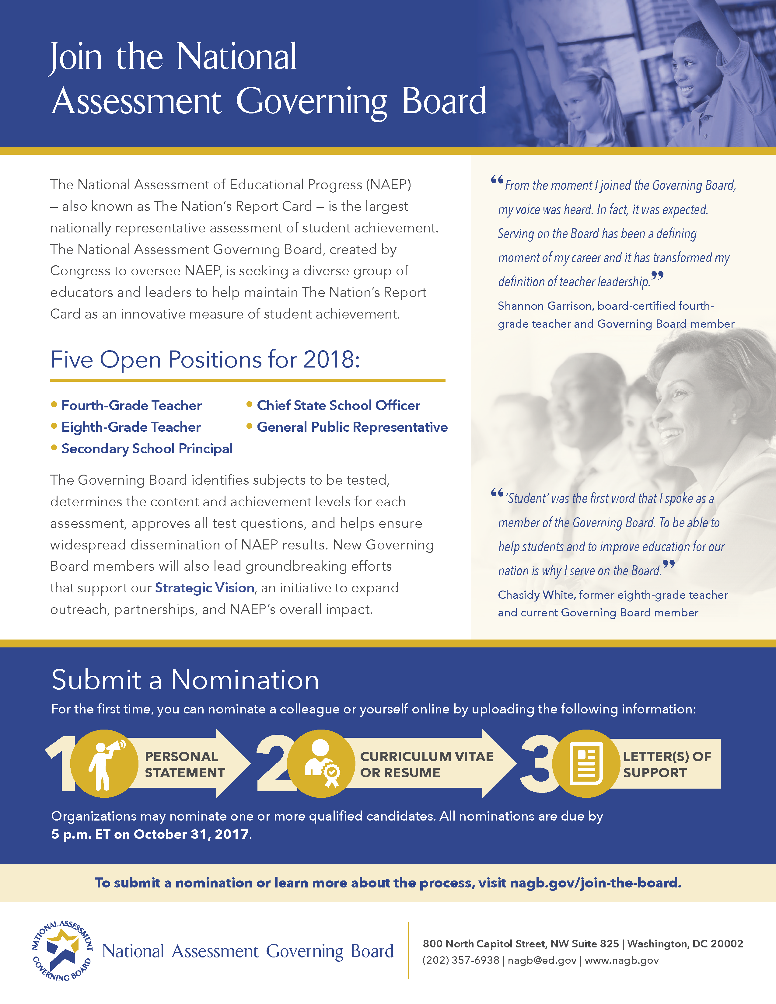 Nominations One-Pager