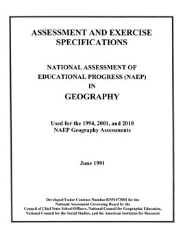 Cover of NAEP in Geography